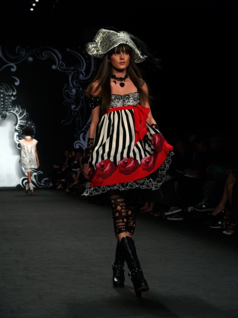 Anna Sui, Silk Party Dress from the Pirate Collection, Spring 2007, photographed by Thomas Lau